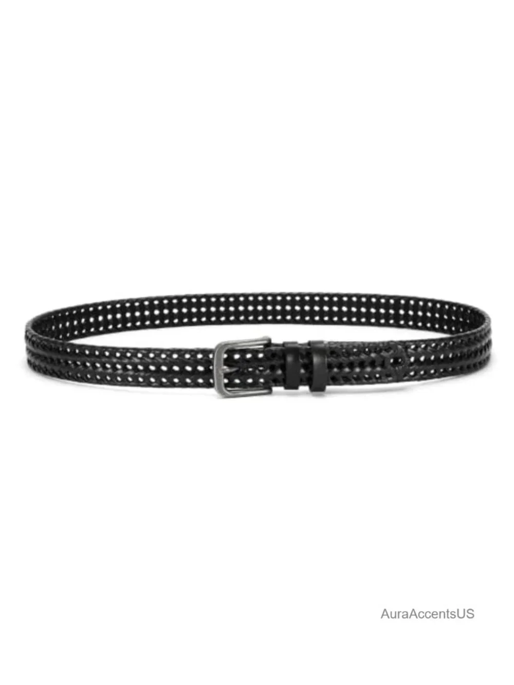 Genuine Leather Men's Belt 35mm Woven Casual Dress Belt